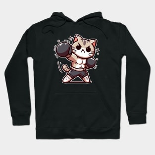 Cat Boxer Hoodie